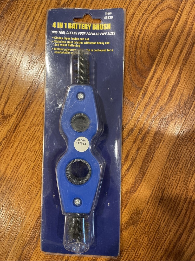 4 in 1 Battery Terminal Post Cleaner & Plumber's Copper Pipe Brush