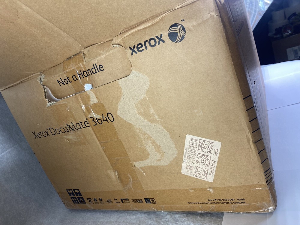 Xerox DocuMate 3640 Flatbed Scanner Duplex Color Document Scanner Open Box Nice