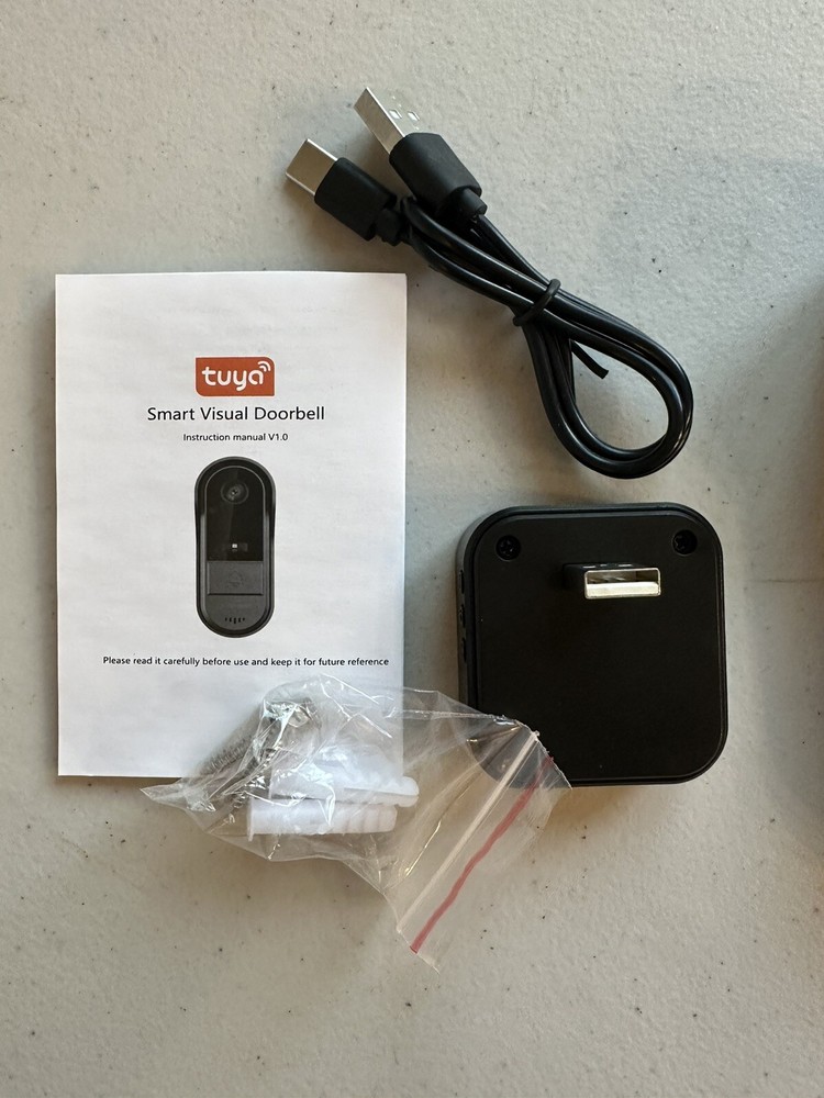 -Smart home Visual Doorbell wirelrss black