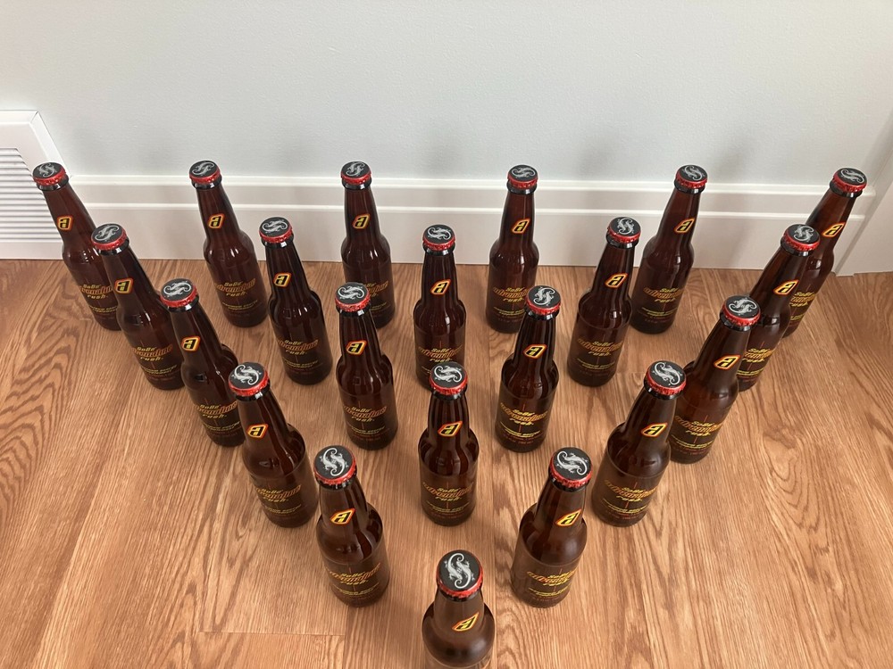 Original SoBe Adrenaline Rush Glass Bottles with Cap