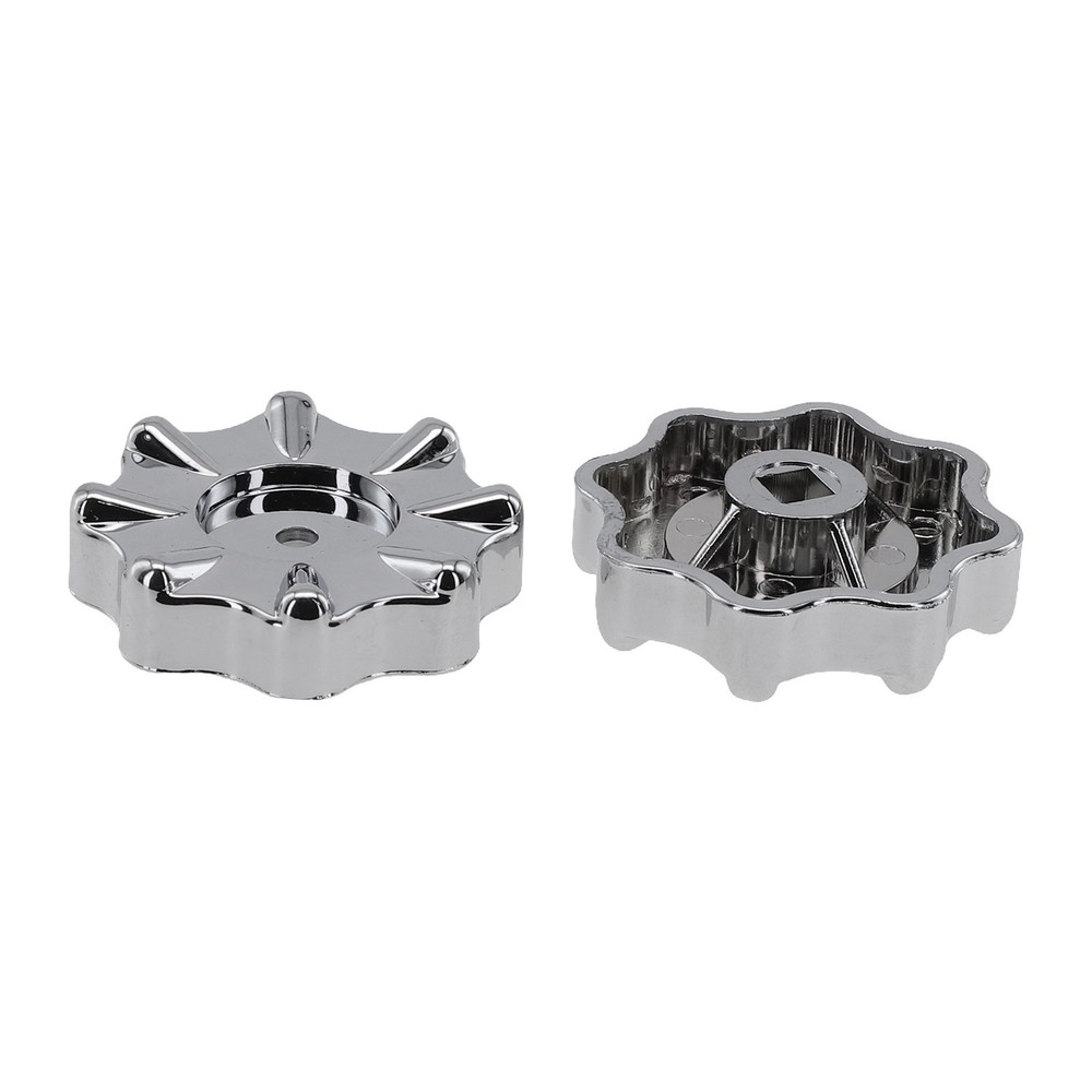 Easy to Operate Round Wheel Faucet Handle Knobs 2 Pack for Manifold Gauges