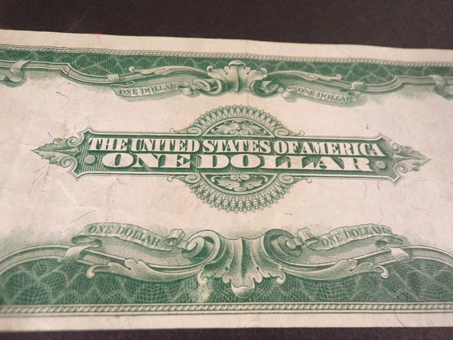 1923 One Dollar Blue Silver Certificate Large Horse Blanket Note Very nice