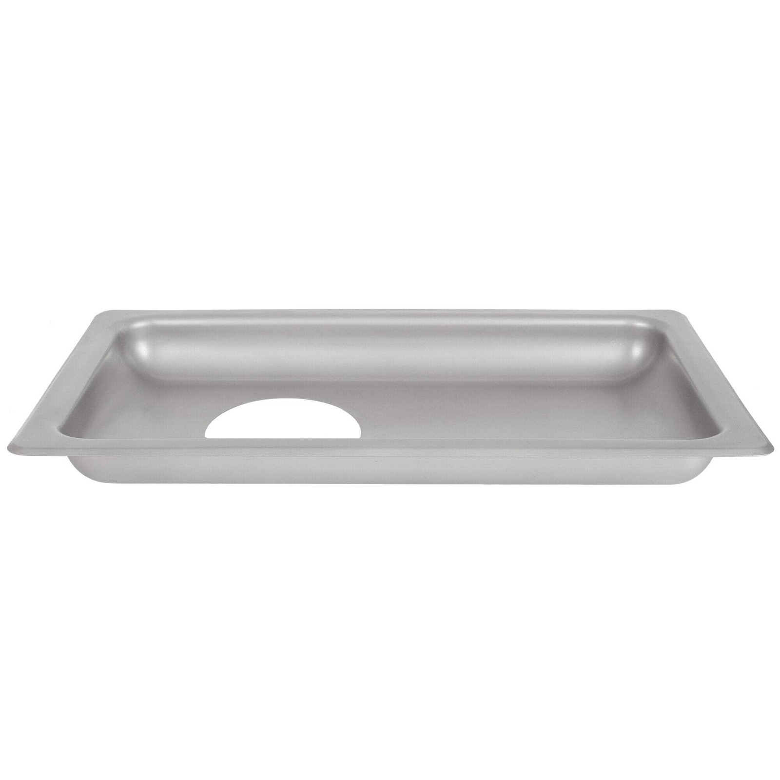 Hobart Stainless Steel Rectangular Feed Pan with Funnel-Shaped Opening