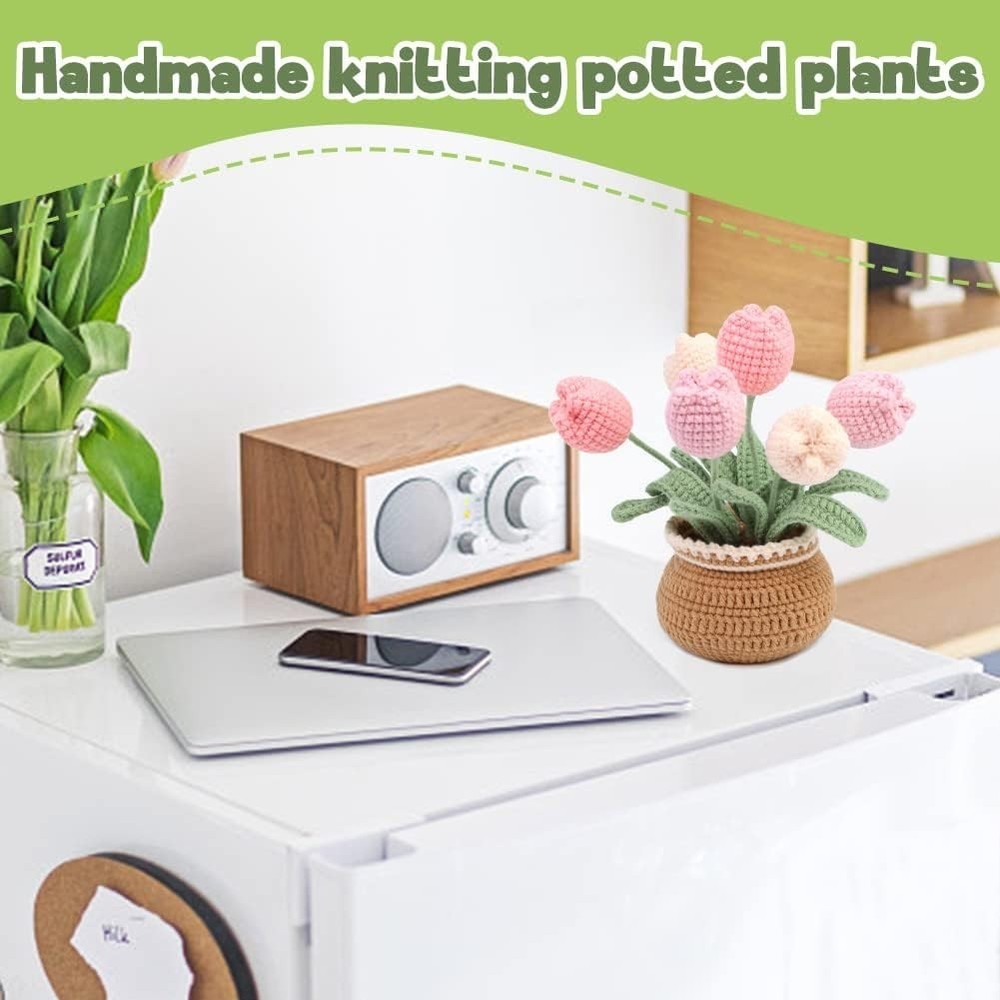 Tulia’s Tulip Crochet Kit: Complete Beginner Set with Video Tutorials & Yarn