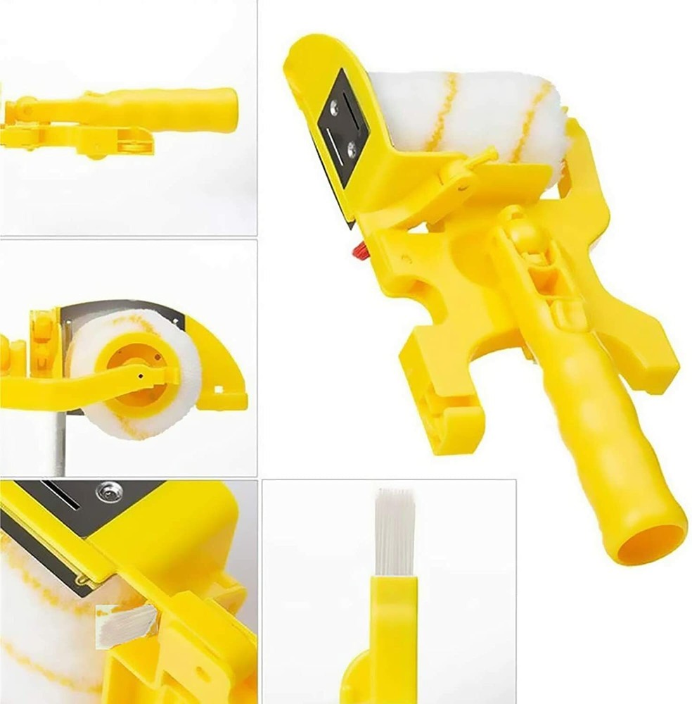 Multifunctional Clean-Cut Paint Edger Roller Brush Paint Combo Kit Wall Ceilings