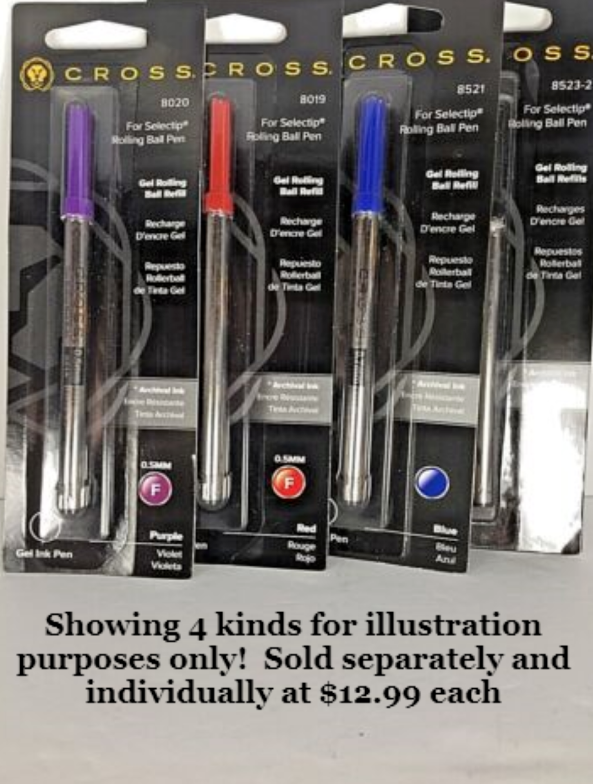 CROSS BRAND ROLLERBALL GEL SELECTIP REFILLS - $14.99 - YELLOW HI-LITERS $19.99