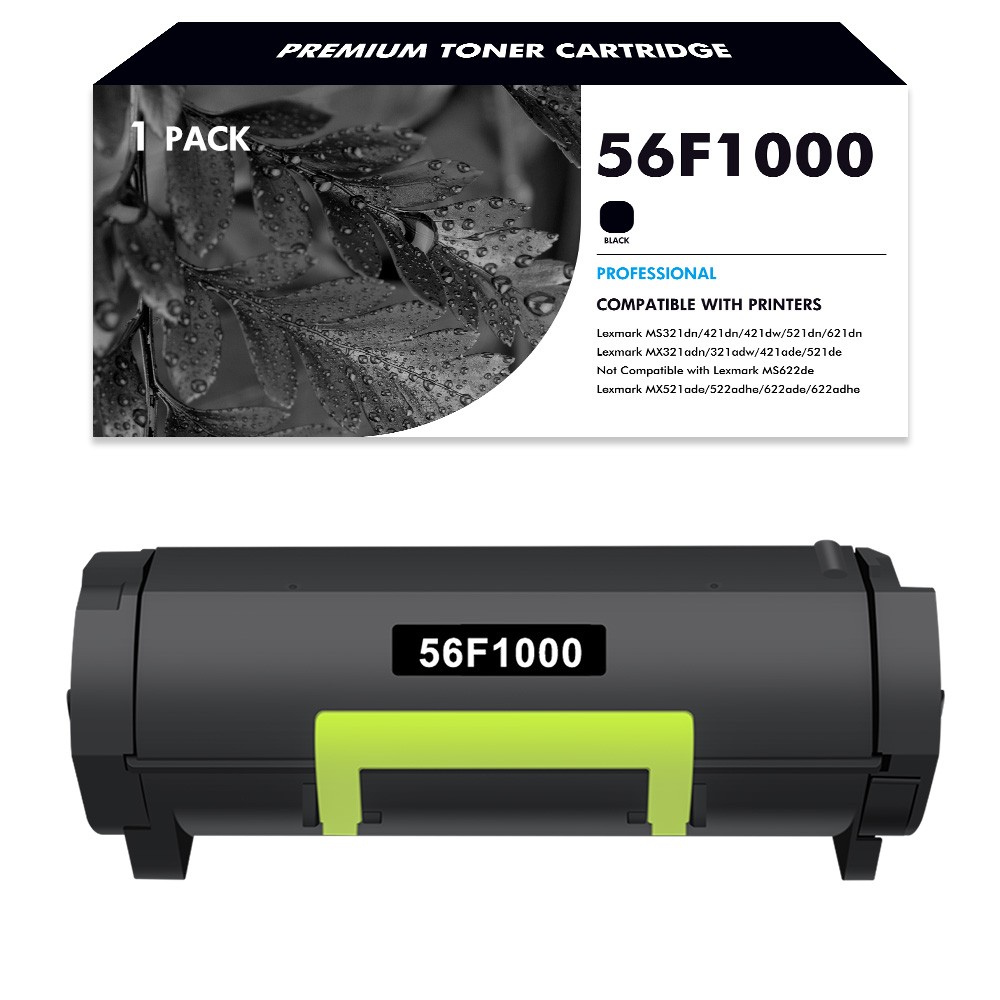56F1000 Toner Cartridge Compatible for Lexmark 56F1000 Toner Cartridge for MS321