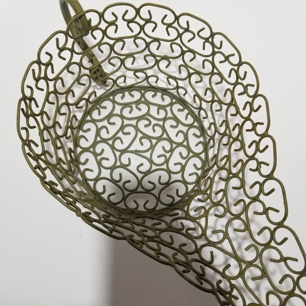 Unique Wire Basket kitchen Decor Gravy Boat Teapot Handle