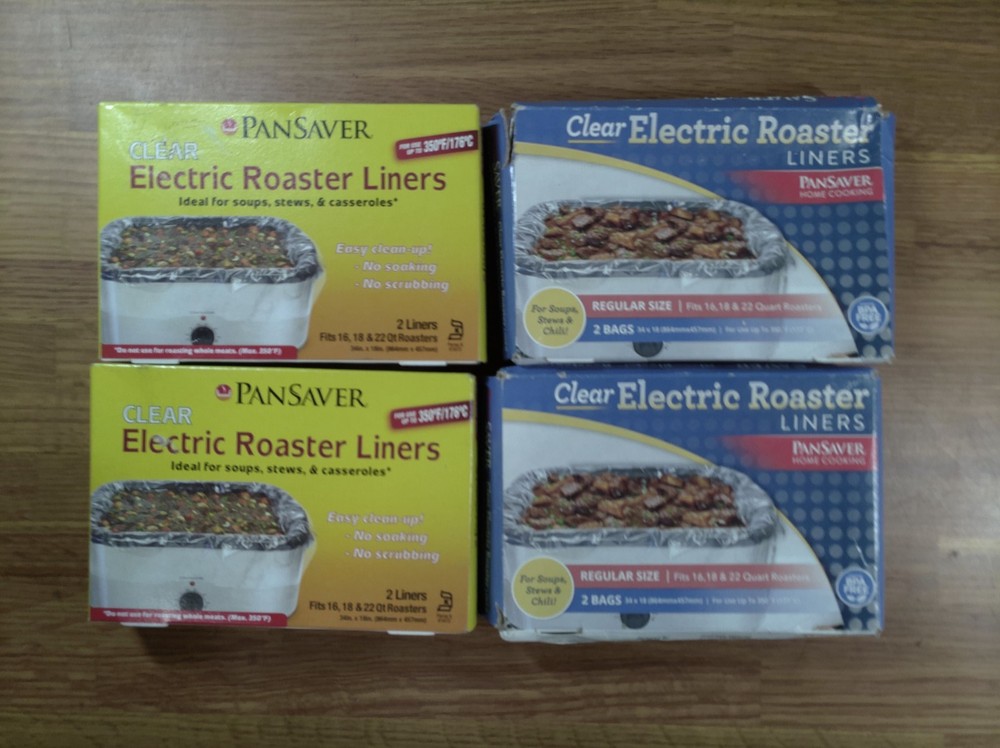 PanSaver Electric Roaster Liners Fits 16 18 22 Quart Roaster 8 Liners 4-Boxes