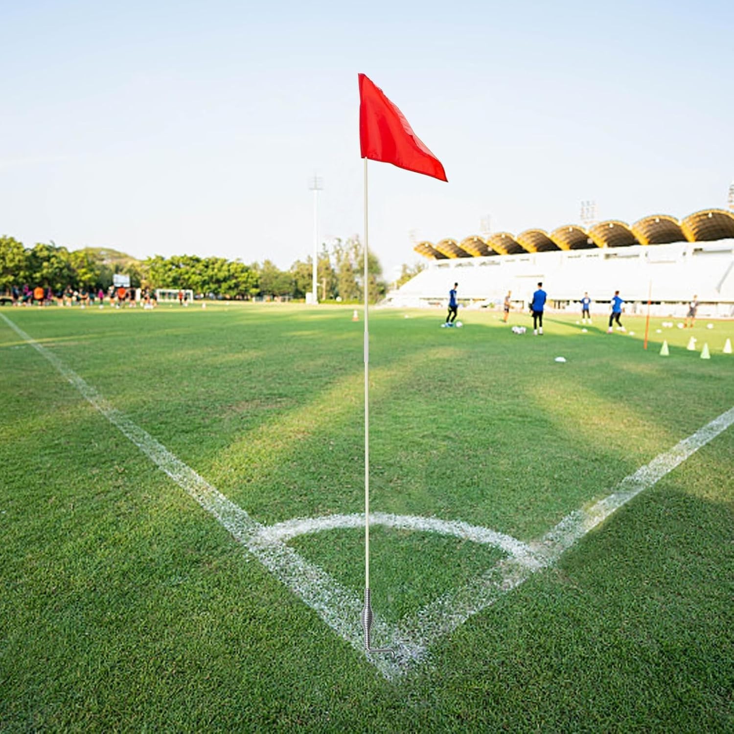 SAWHOX Soccer Corner Flags Set of 4 – 67" Portable Field Flags