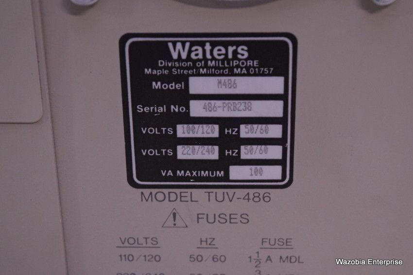 WATERS 486 TUNABLE ABSORBANCE DETECTOR M486