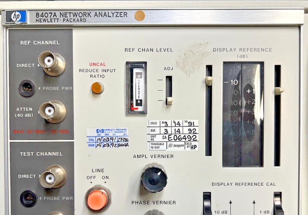 HP 8407A Network Analyzer & 8412B Phase Magnitude Display D6