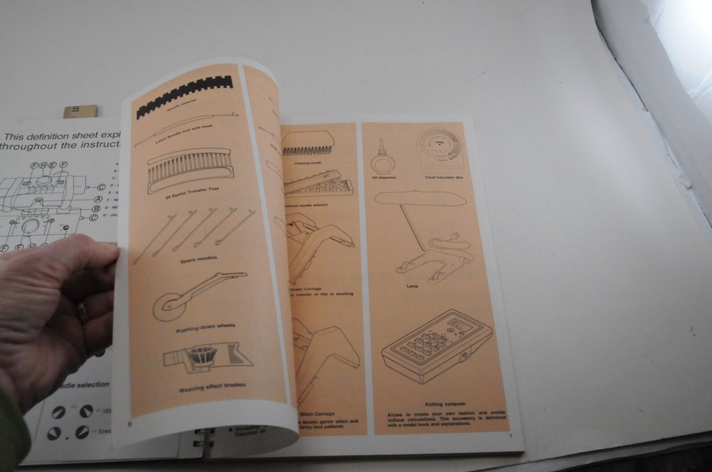 Vintage White Knitting Machine Instruction Book SIT