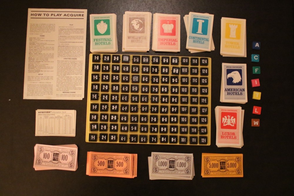 VINTAGE AVALON HILL GAME - ACQUIRE - COMPLETE