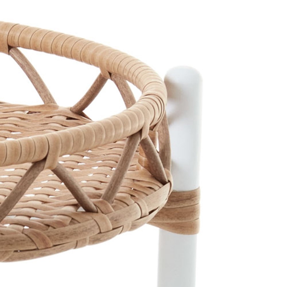 Lilah Outdoor 20" Round End Table White