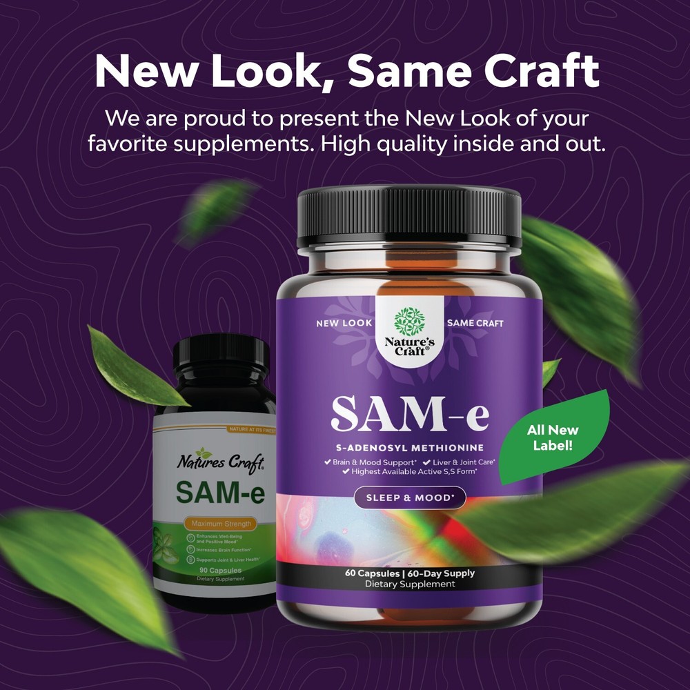 Sam-E 200mg Mood Support Supplement - S-Adenosyl Methionine Sam-E Supplement