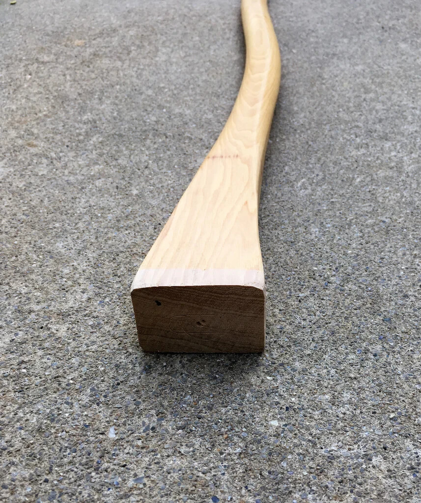 Hickory Adze Handle 36" Ship / Carpenter / Railroad Made in USA