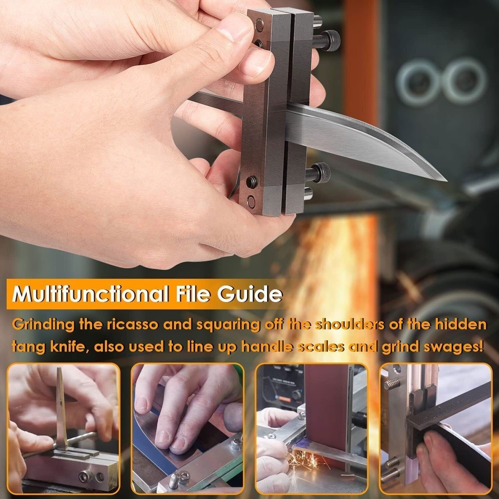 Hardened File Guide with Carbide Surface For Making Knife Maker Grind Tool 2Inch