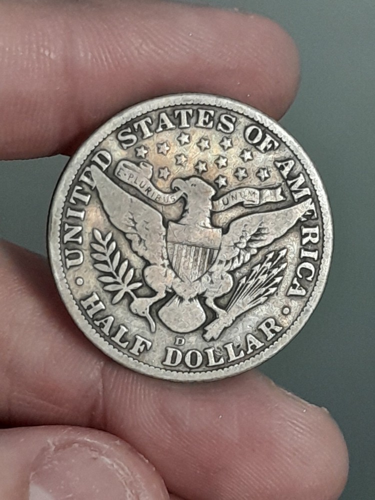 1912- D Barber Half Dollar