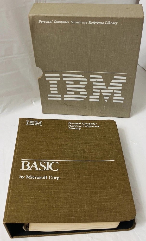 IBM BASIC Personal Computer Hardware Reference Library Manual (1982) w/ Slipcase