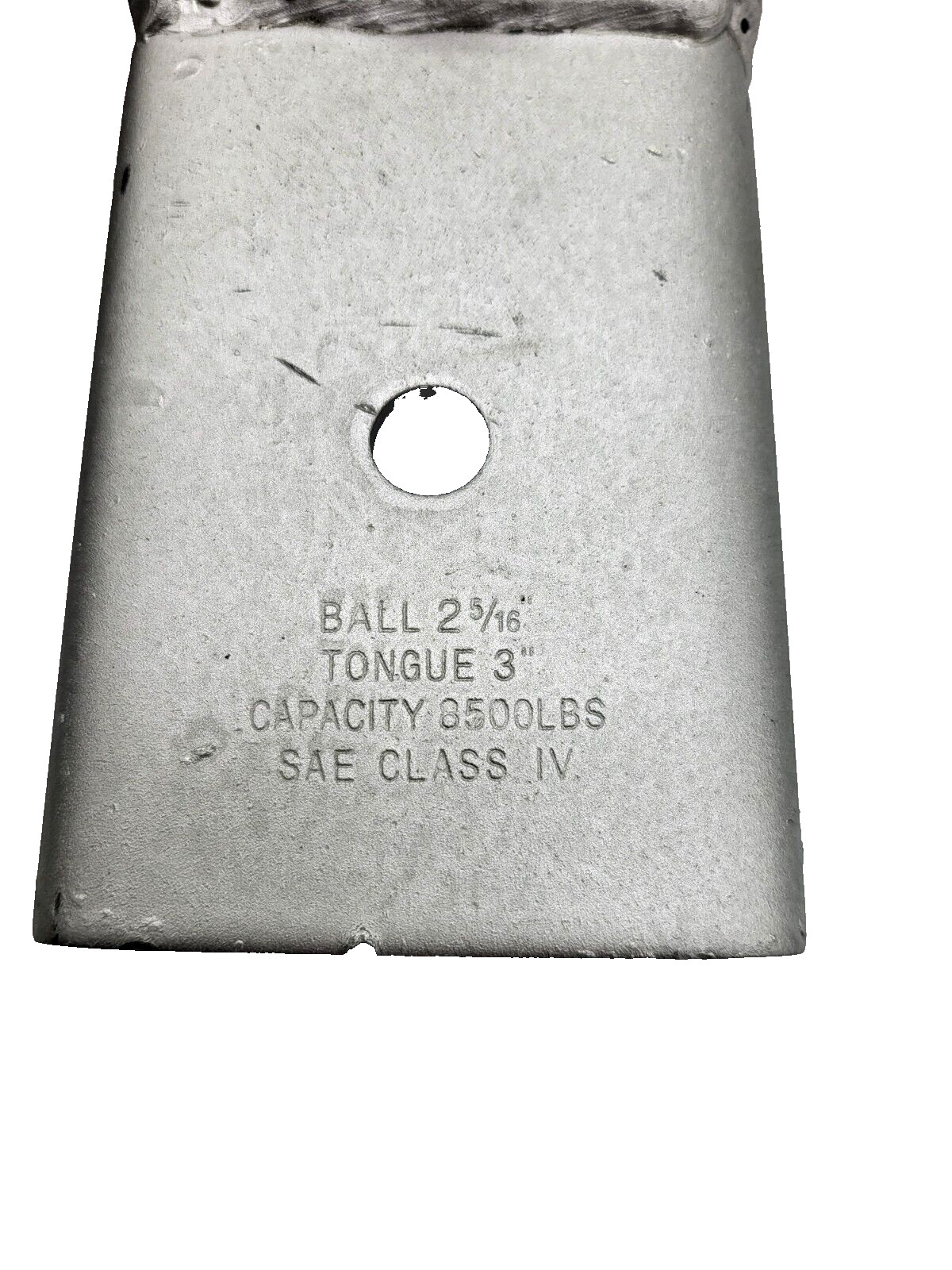 2 5/16" Ball Trailer Dacromet Coupler Hitch 8500# 3" Wide Tongue Bolt on Boat