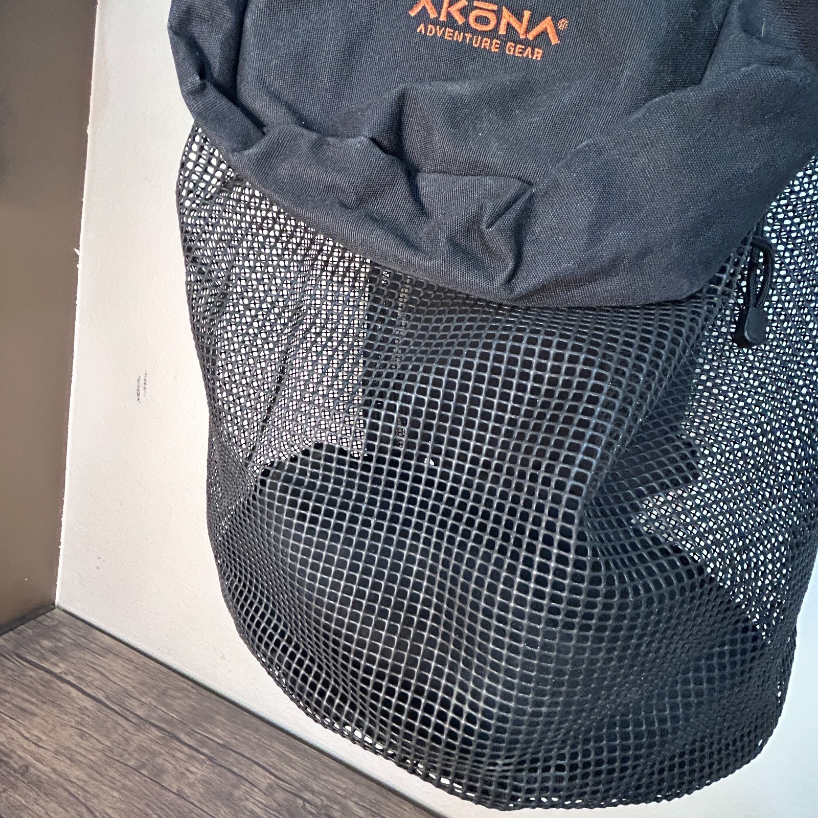 AKONA ADVENTURE GEAR Large Mesh Canvas Bag Backpack Scuba Snorkeling 30" 4749