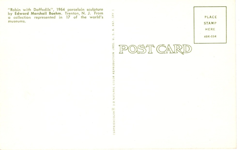 "ROBIN WITH DAFFODILS" - PC5365