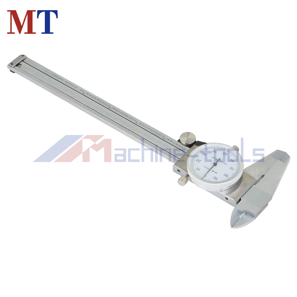 6 Inch Dial Caliper Shockproof Gauge 0.001" Of One Inch Stainless Steel