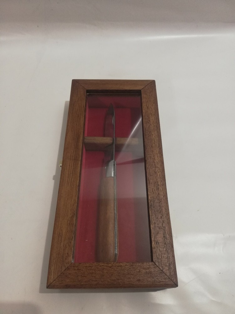 Wood Display Case For Knives Coins