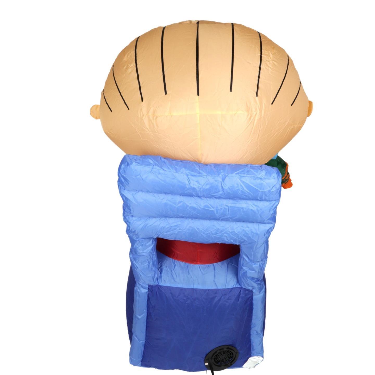 Self Inflating Family Guy Stewie Griffin in Highchair Inflatable Decoration 3 FT