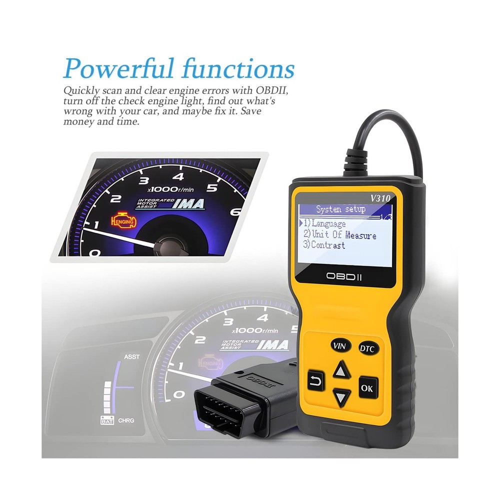 AUCELI OBD2 Scanner Code Reader for Car Check Engine, CAN Diagnosti... Fast Ship