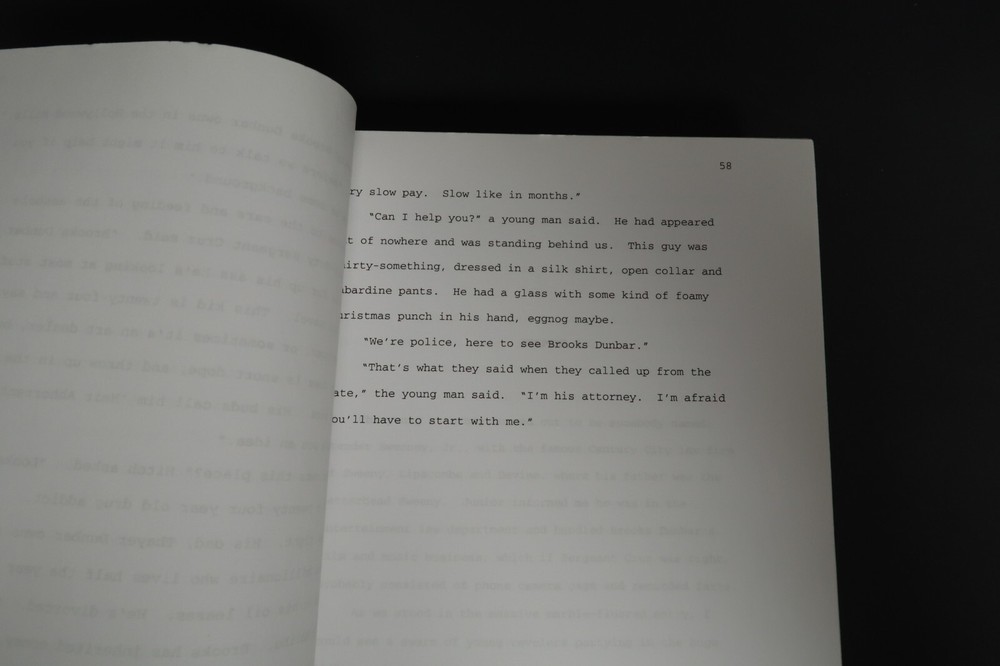 Stephen J. Cannell Original Book Script Studios Collection The Prostitutes' Ball