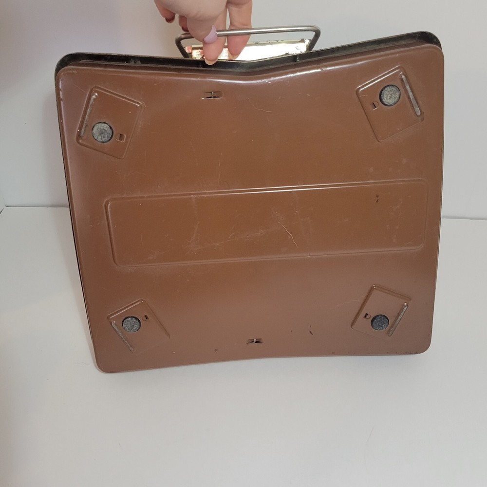 Vintage Bathroom Scale Auto Zero Detecto Works Brown W/ Handle