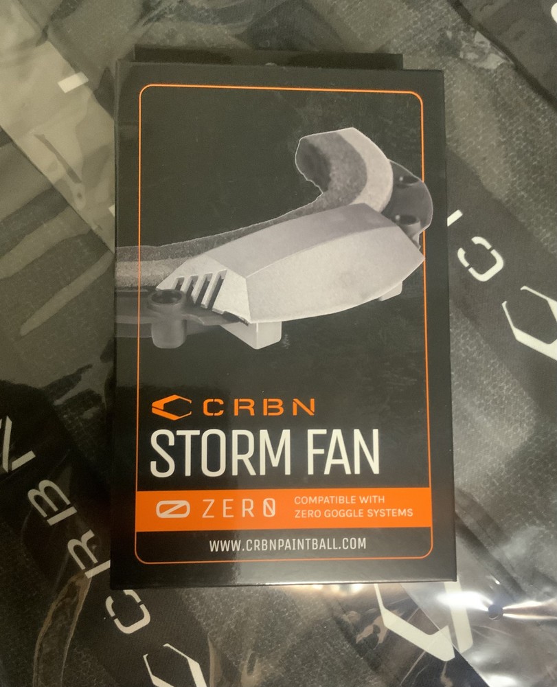 NEW CRBN ZERO BLACK GOGGLE - STORM FAN COMBO