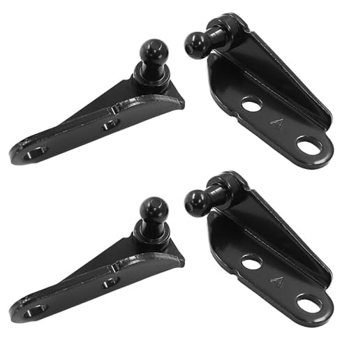 2 Sets Gas Strut Mounting Brackets,10mm Ball Stud I-Type 2 Sets,Black, I-Type