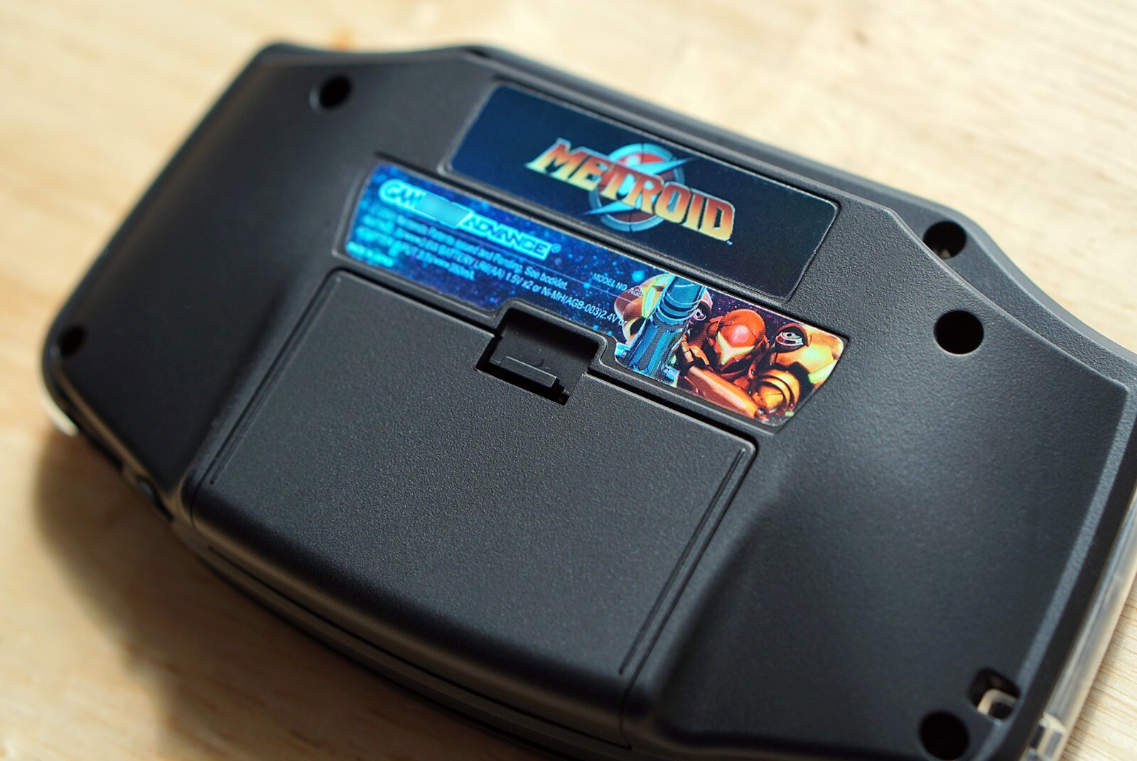 Metroid Gameboy Advance GBA Holographic Replacement Sticker Set