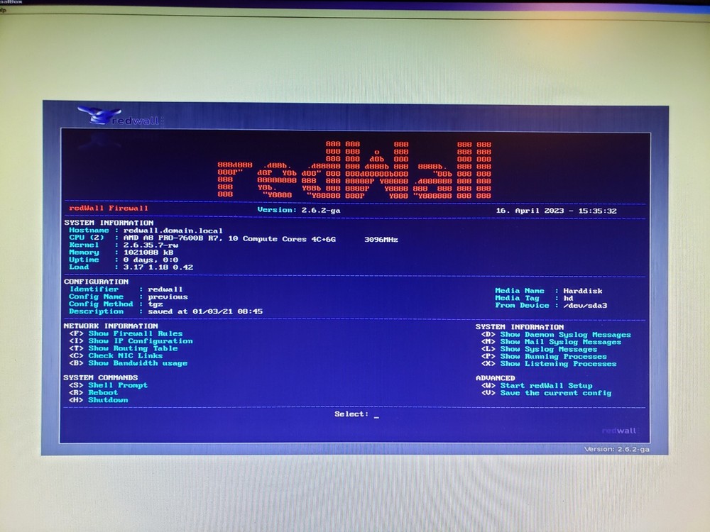 redWall Firewall Network Firewall Redis Wall - Linux Gentoo 32bit - CLI