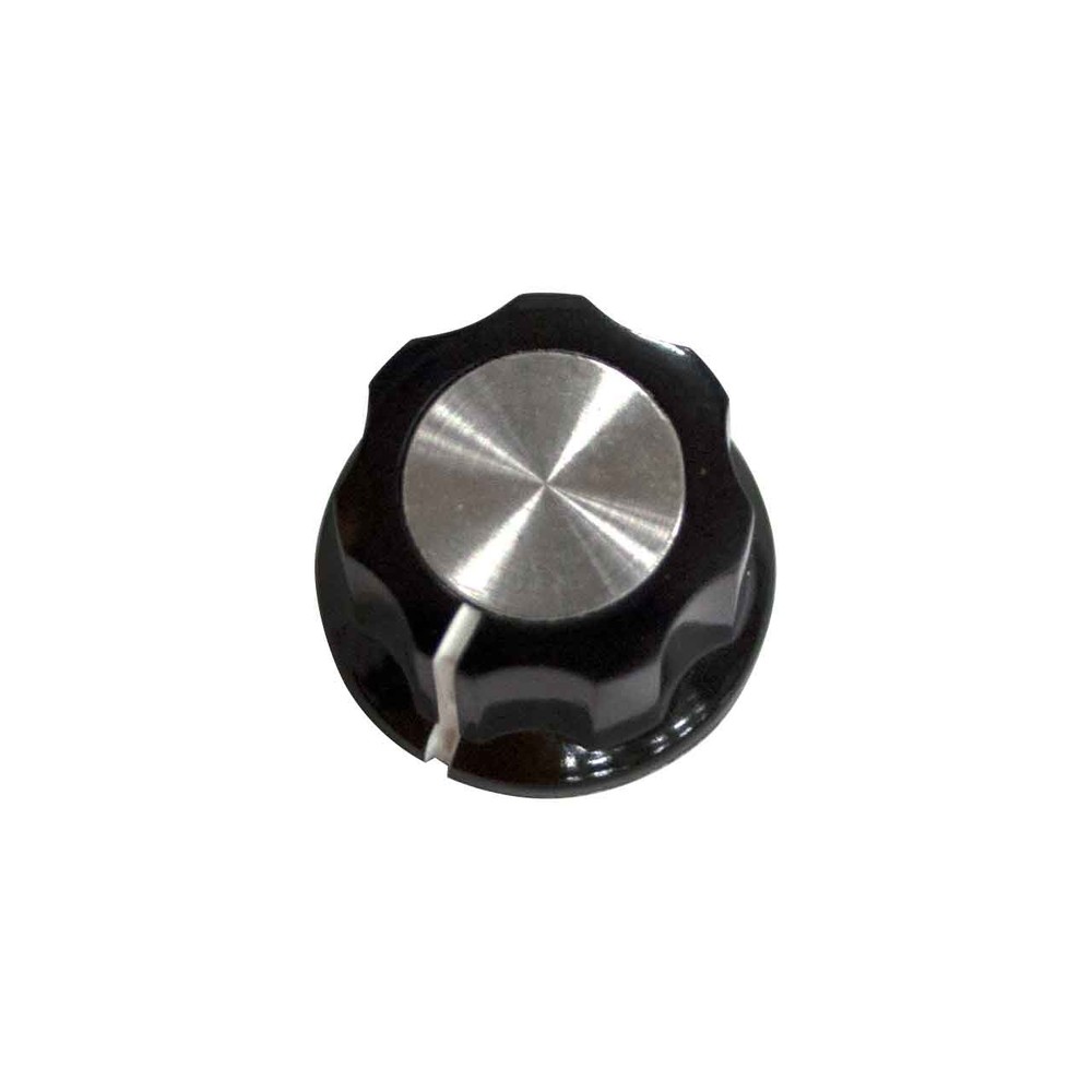 Hypertherm 008965 Knob .850 Diameter 1/4 Soft Black/Silver