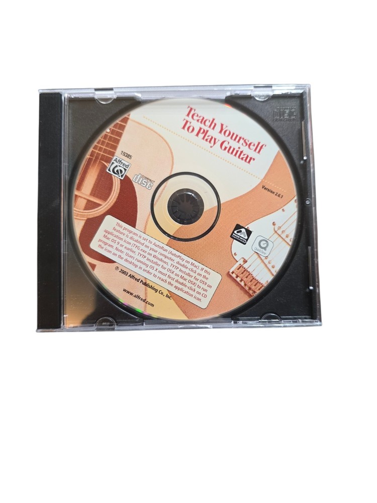Teach Yourself to Play Guitar CD-ROM Alfred Interactive Windows Mac Beginner