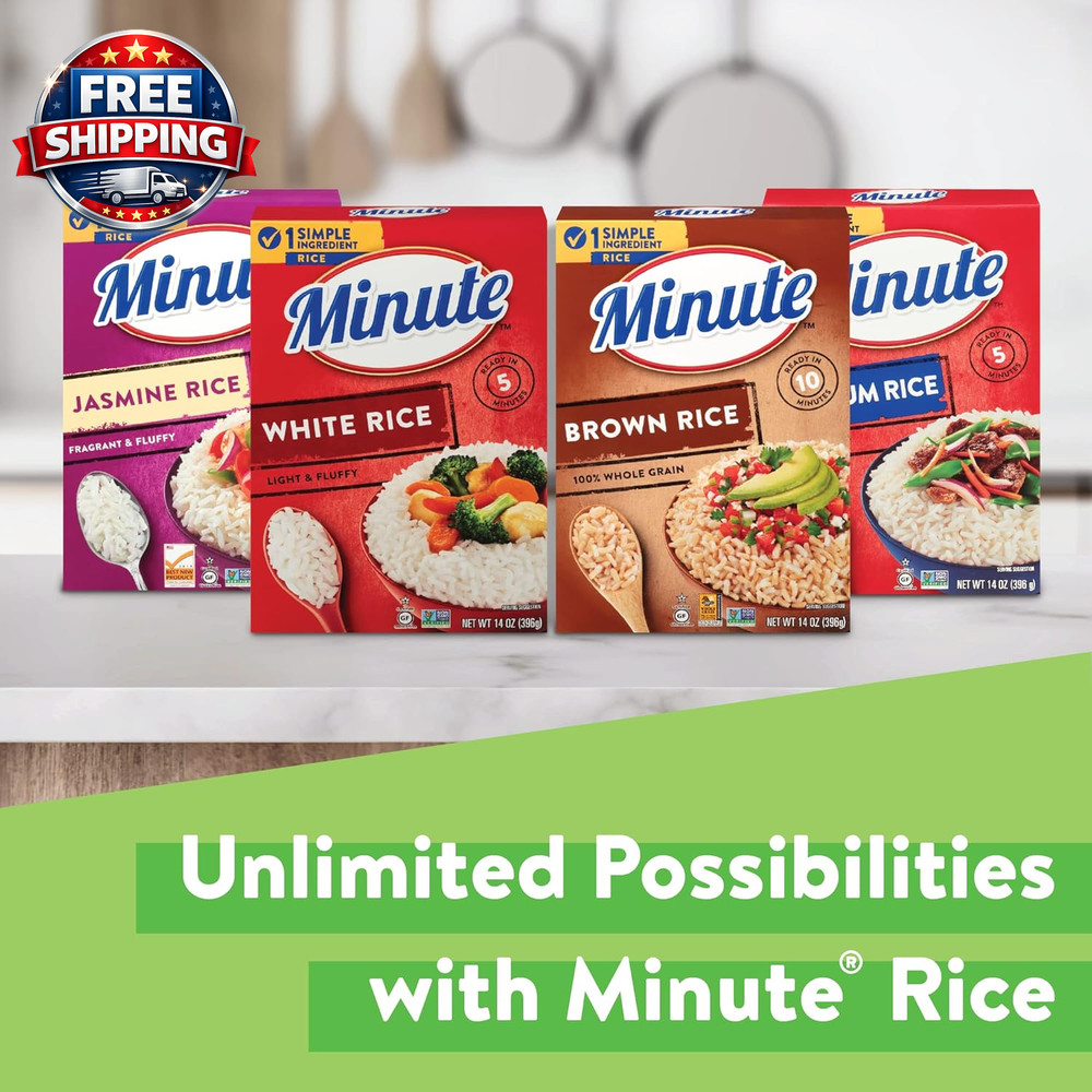 Instant White Rice - Quick & Easy 72-Ounce Box for Fast Dinner Solutions