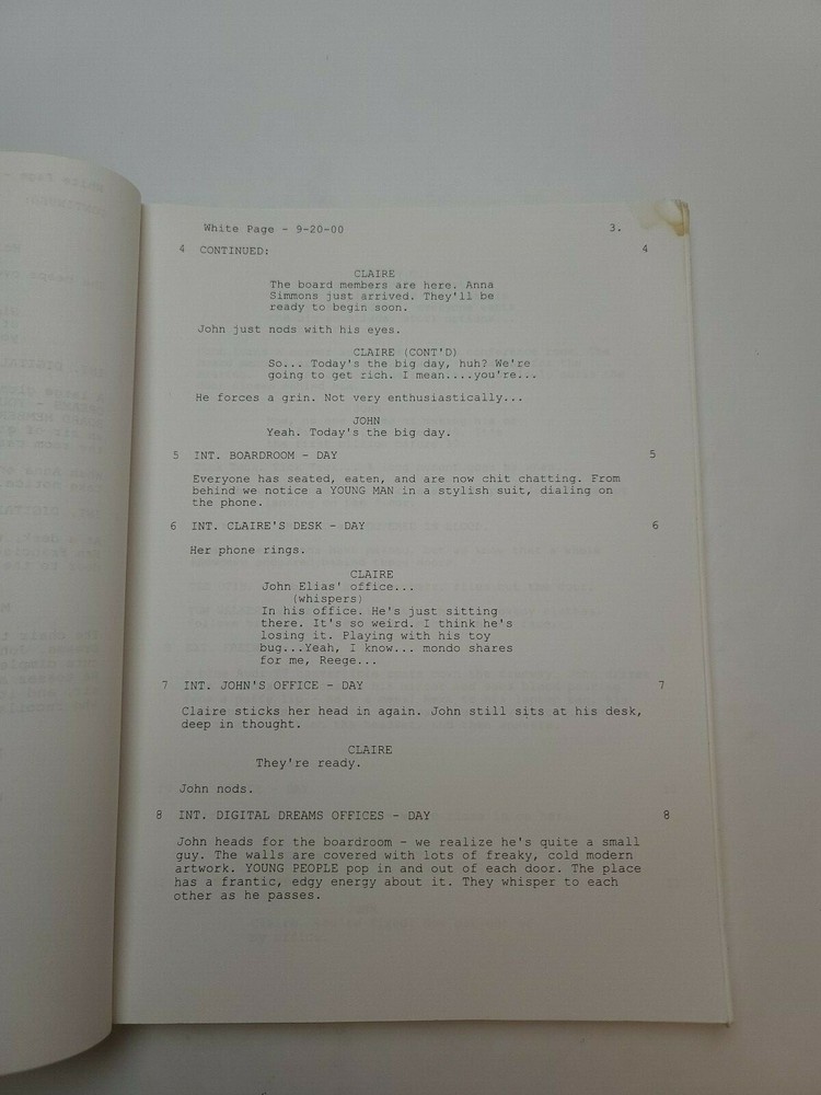 PURPOSE / Ronen Apteker & Alan Lazar 2000 Screenplay, software developer billion