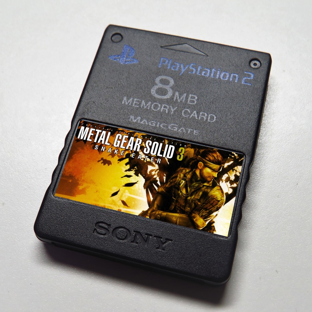 Metal Gear Solid Collection - Custom PlayStation Memory Card Stickers