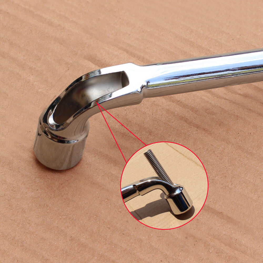 8/10mm L-Type Socket Spanner L Wrench 6 Point Hand Tool Car Mechanical Tool