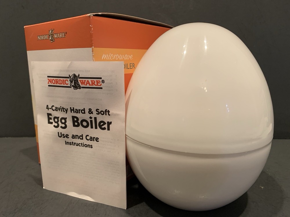 NORDIC WARE Microwave Egg Boiler Makes 4 Perfect Eggs