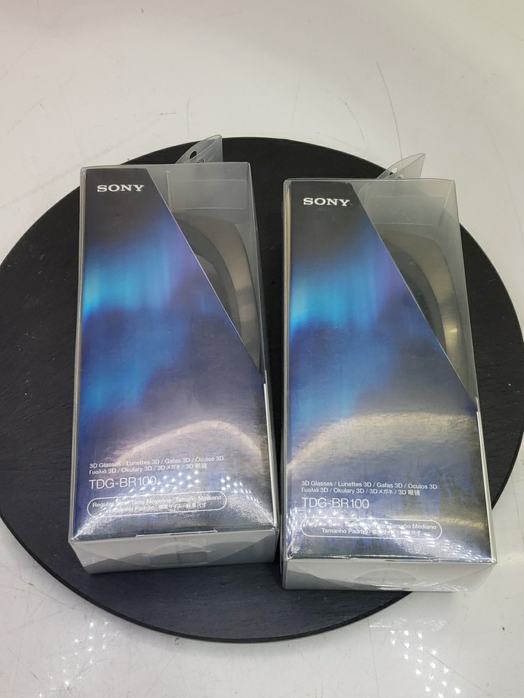 (2) TWO Sony TDG-BR100 3D Glasses