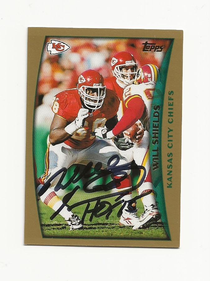 WILL    SHIELDS     HOF     AUTOGRAPHED    CARD