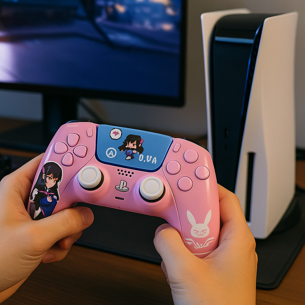 Overwatch D.Va PS5 DualSense Controller Protective Cases