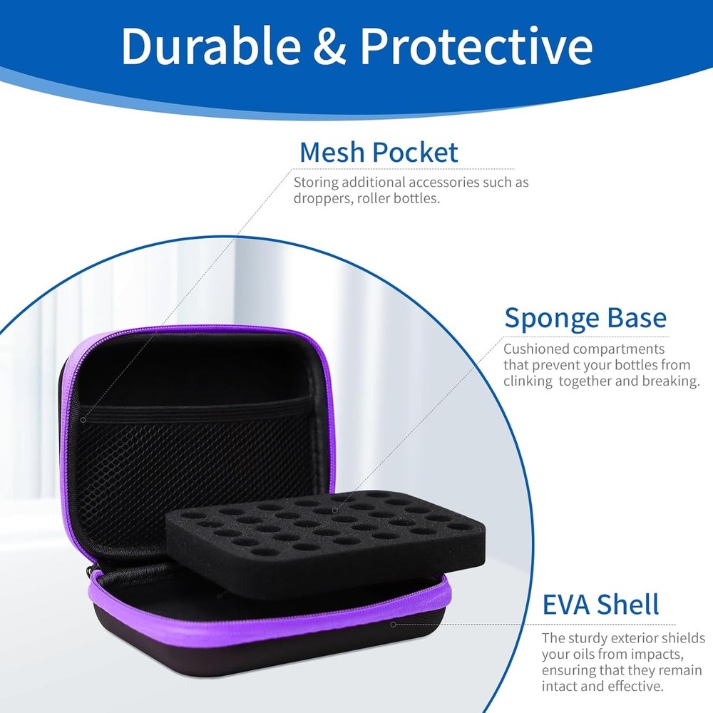 Essential Oil Storage Holder Organizer Carrying Case Bottles