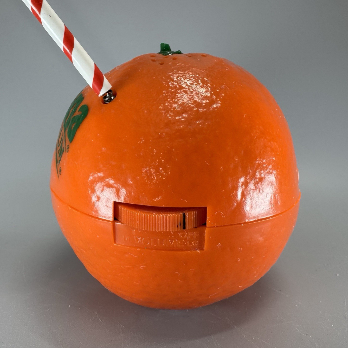 Vtg Tropicana Pure Premium Orange Radio AM/FM Straw Antenna 1980s 1990s NICE!