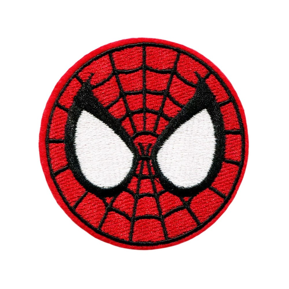Spider-Man Face Embroidered Patch – Iconic Superhero Iron-On Patch